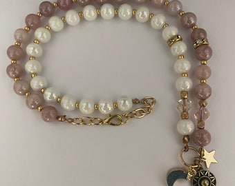Sunstone-maansteen-bedelketting: boho-astrologie met hemelse kralen