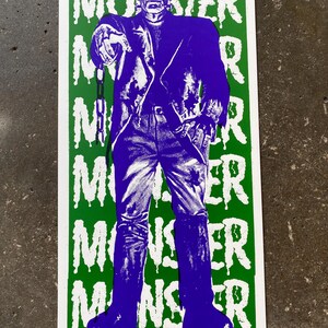 Monster Sized Monster Part 2 10” x 20”  Frankenstein Print