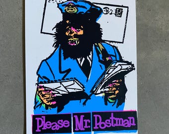 Please Mr Postman 3.5” x 5” Mini Art Print