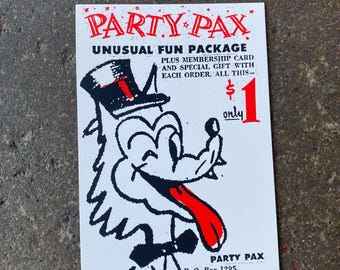 Party Pax  3.5” x 5” Mini Art Print