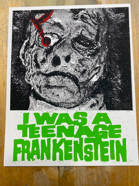 I Was A Teenage Frankenstein 8” X 10” Art Print - Etsy