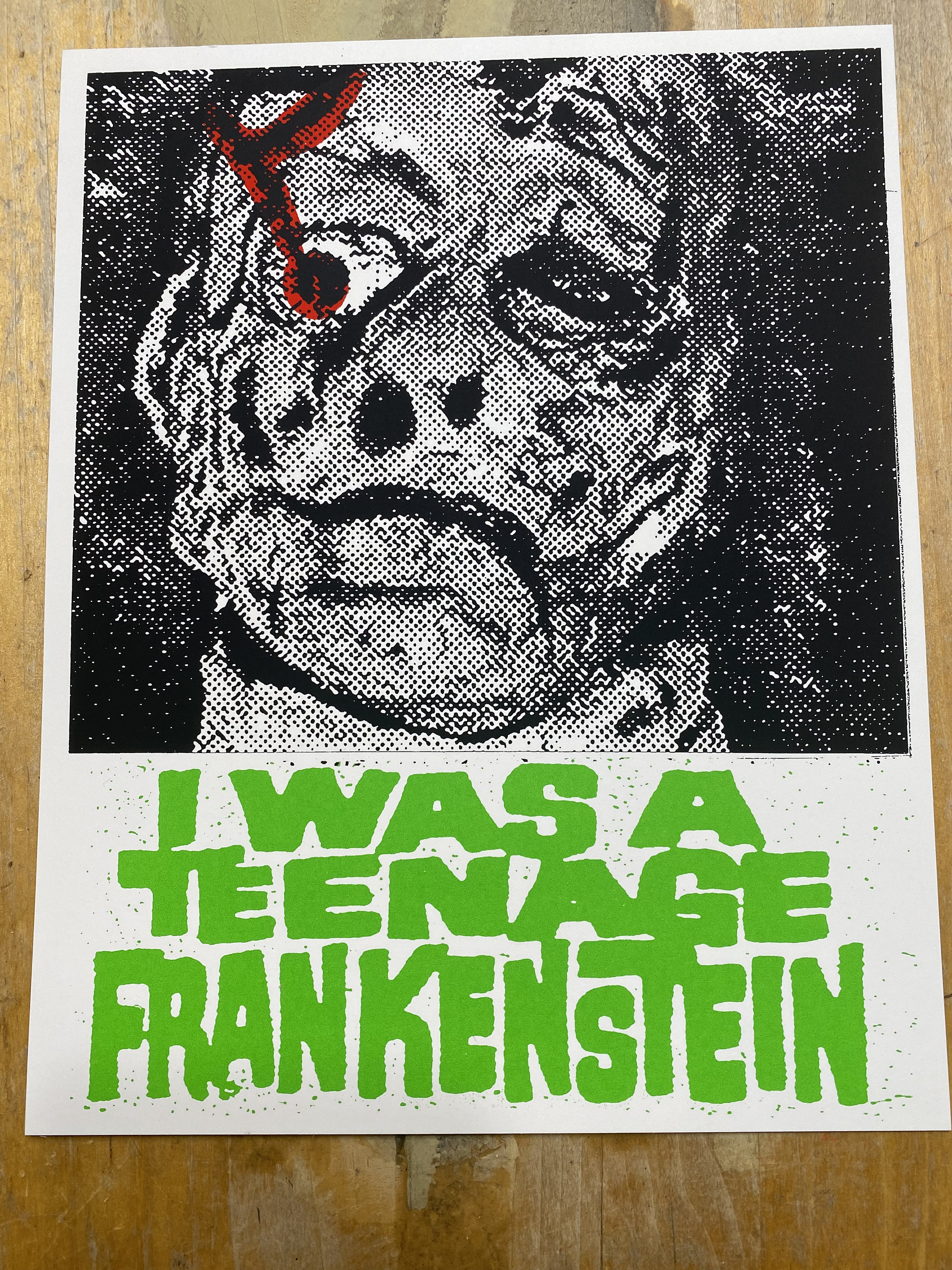 I Was A Teenage Frankenstein 8” X 10” Art Print - Etsy