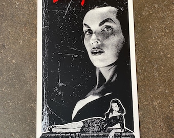 Vampira Silkscreen Print 10” x 20”