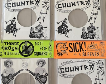 Juego de 3 fundas serigrafiadas Country 45 Sick