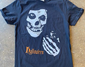 Camisa de Halloween con colores cómodos Misfits Crimson Ghost Punk