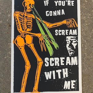 Scream With Me 3.5” x 5” Mini Kunstdruck
