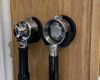 Espresso Portafilter Wall Mount for Breville 54mm & 58mm | Coffee Station Holder | Barista Organiser Rack
