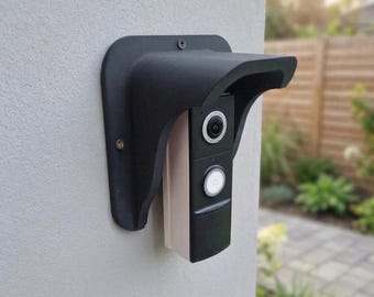 Cubierta para timbre con video, visera universal para sol y lluvia para Ring, Nest, Eufy