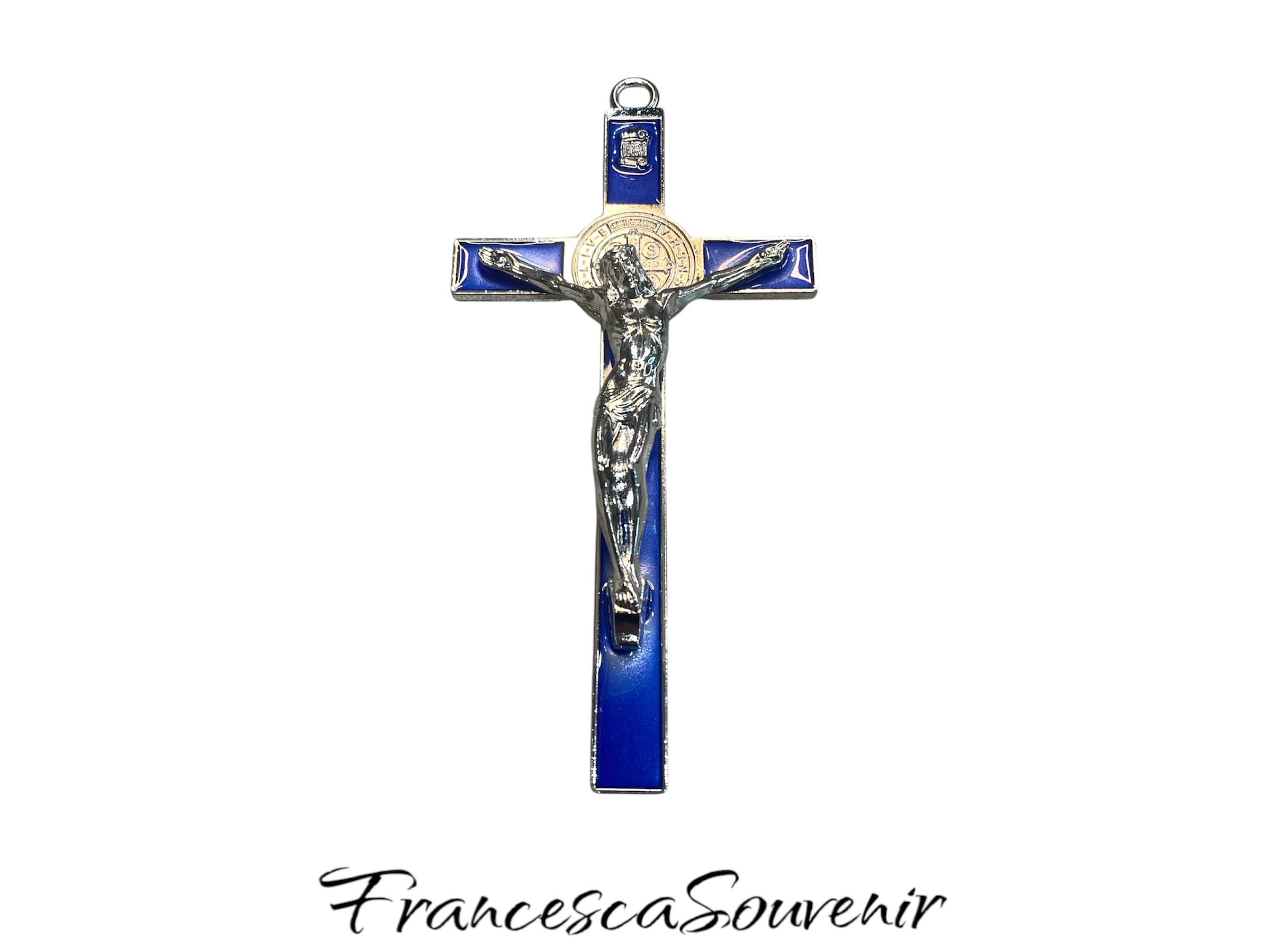 10 ciondoli a forma di croce smaltati, mini pendenti a croce colorati