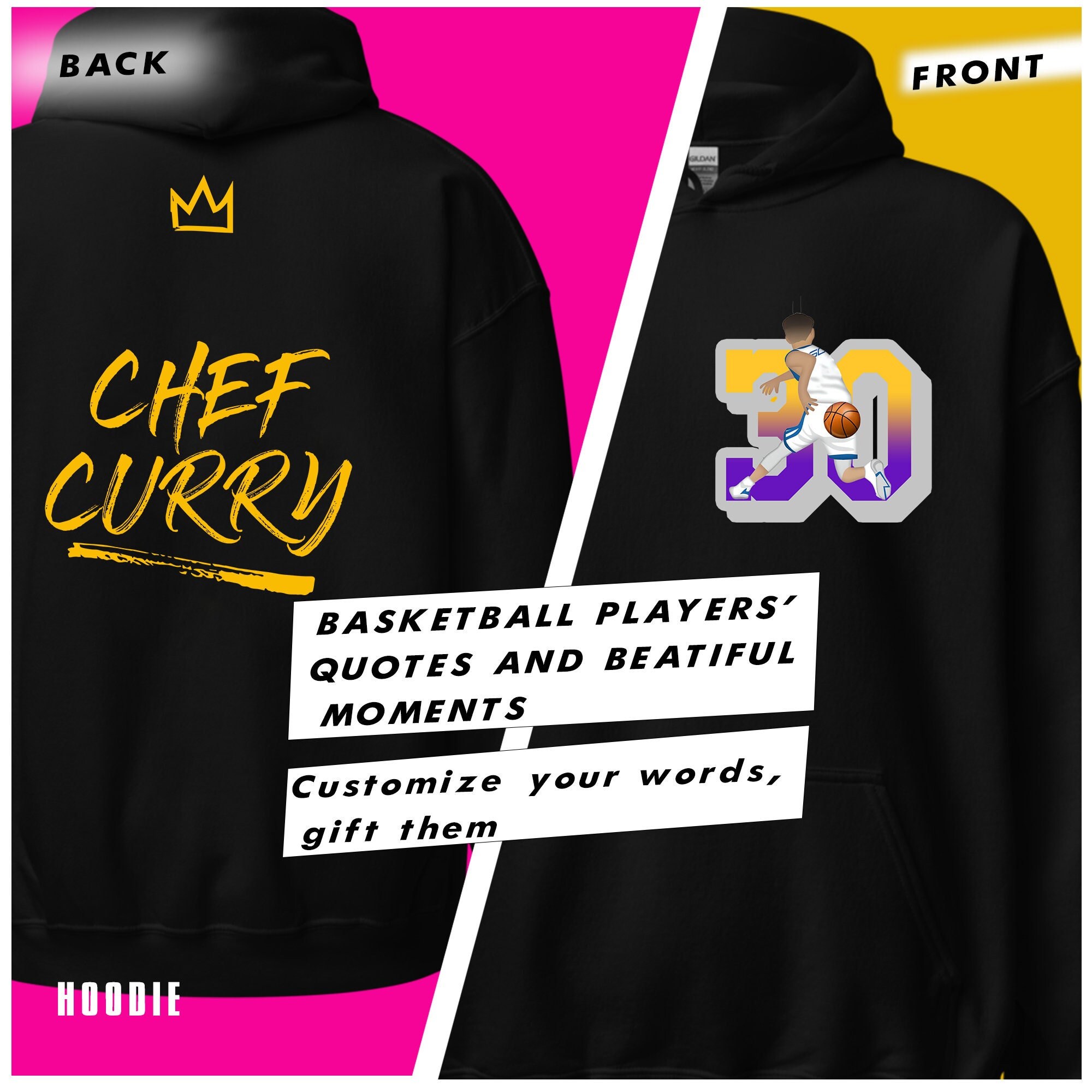 Hoodie Stephen Curry - Etsy Canada