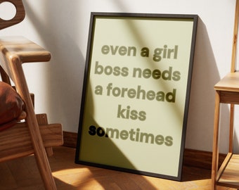 Boss Lady Art Print: Feminist Empowerment Poster (Digital Download)