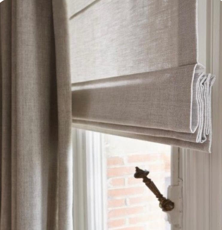 Linen Roman Blind - Roman Blind Roman Blinds Trim Mid Weight Linen Fabric Roman Shade Curtain