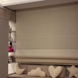 Linen Roman Blind - Roman Blind Roman Blinds Trim Mid Weight Linen Fabric Roman Shade Curtain