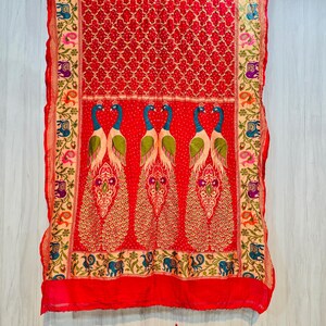 Hamisha dupatta gajji silk dupatta Indian dupatta traditional dupatta