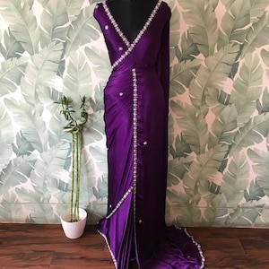 Sari Kiwik, sari viola, sari da festa, sari indiani