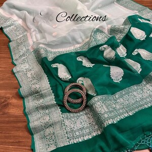 Pamella chiffon Banarsi saree/indian saree