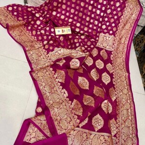 Amistava khaddi gorgette saree women saree