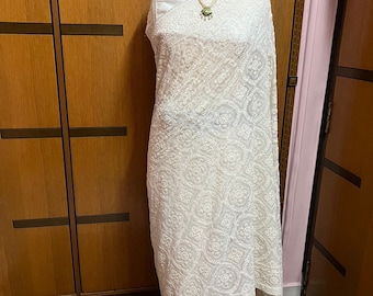 Ravish Chikankari Saree/White Georgette Chikankari Sarees