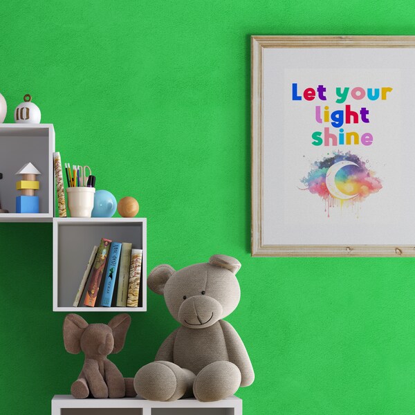 Children's Positivity Poster: Always Be Curious, Explore and Learn, Inspirational Wall Art, Ideal for Schools and Home Study Areas