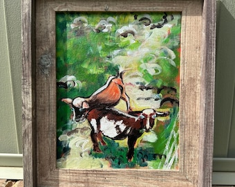 Goat painting- What&#39;s for Lunch?