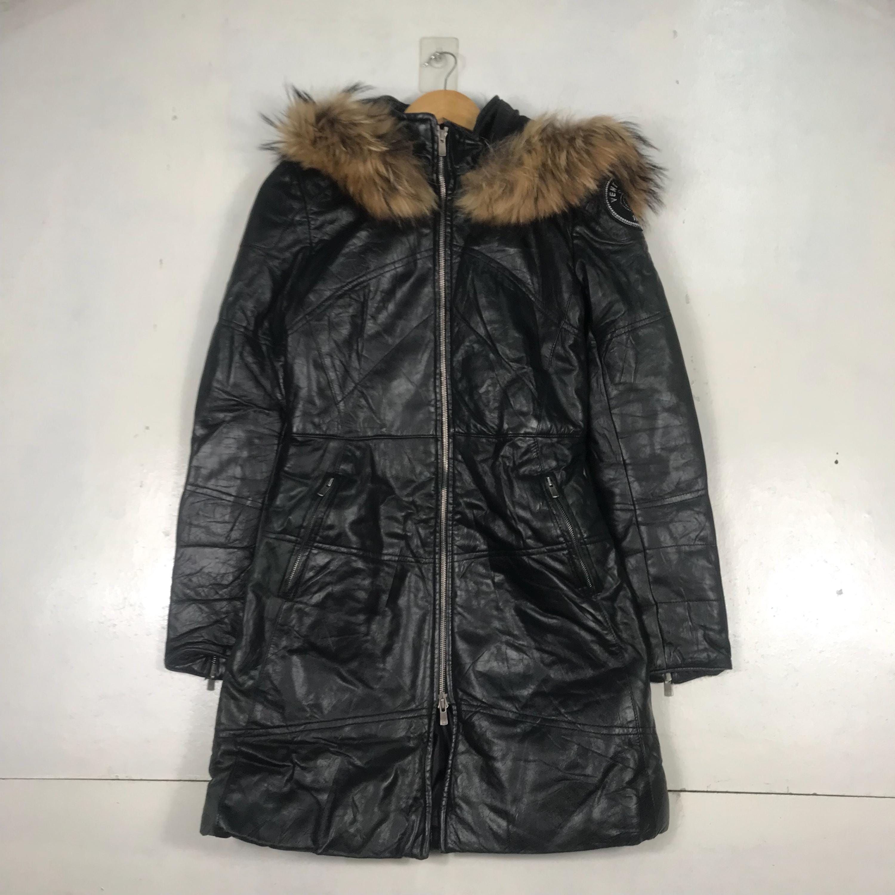 フランス製！！【VENT COUVERT ヴァンクーヴェール】レザージャケット VENT COUVERT】Made in France 90's leather down jacket