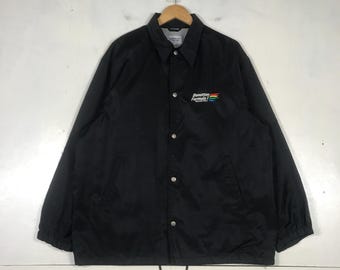 Benetton Formula 1 コーチジャケット Vintage Benetton Formula 1 Racing Team Coach Jacket Full