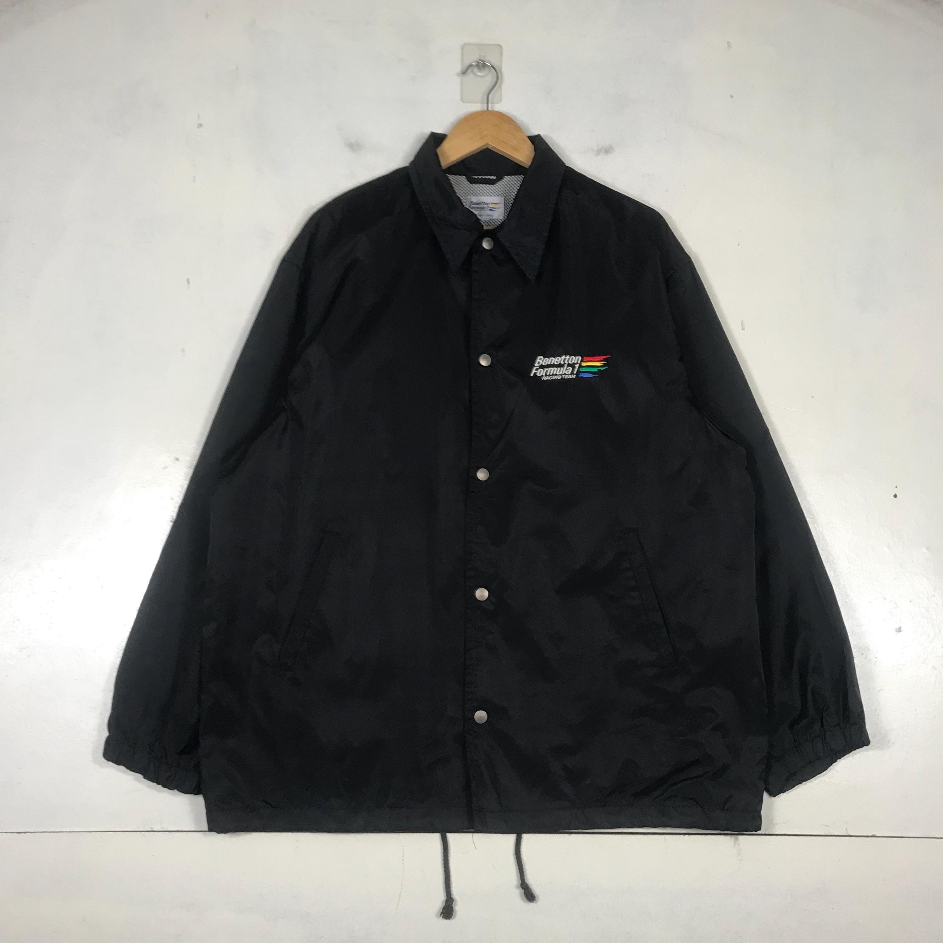 Benetton Formula 1 コーチジャケット Vintage Benetton Formula 1 Racing Team Coach Jacket Full