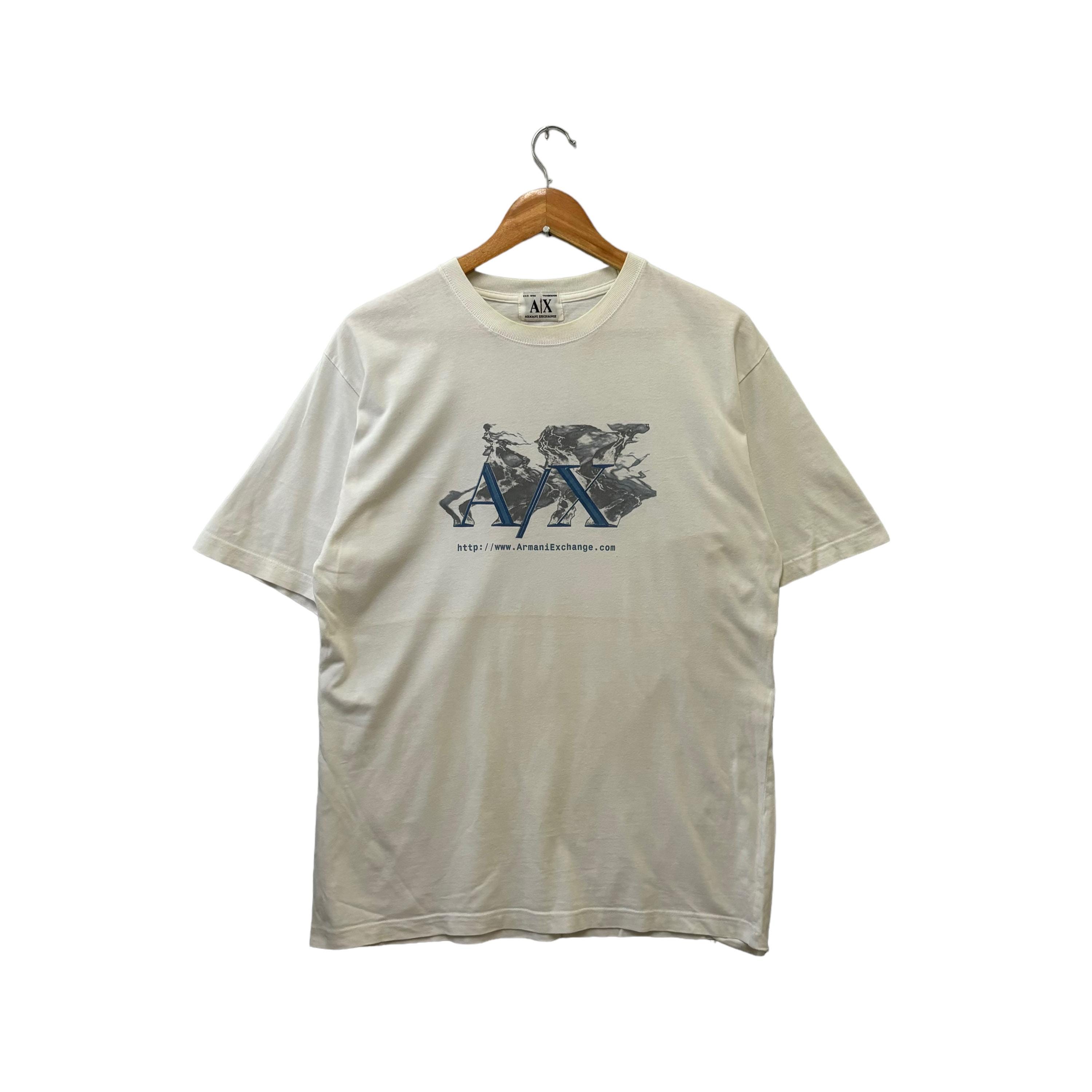 armani exchange トップス Shury Vintage Armani Exchange Tee - Etsy Canada