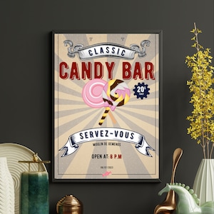 Retro Schokoriegel Poster