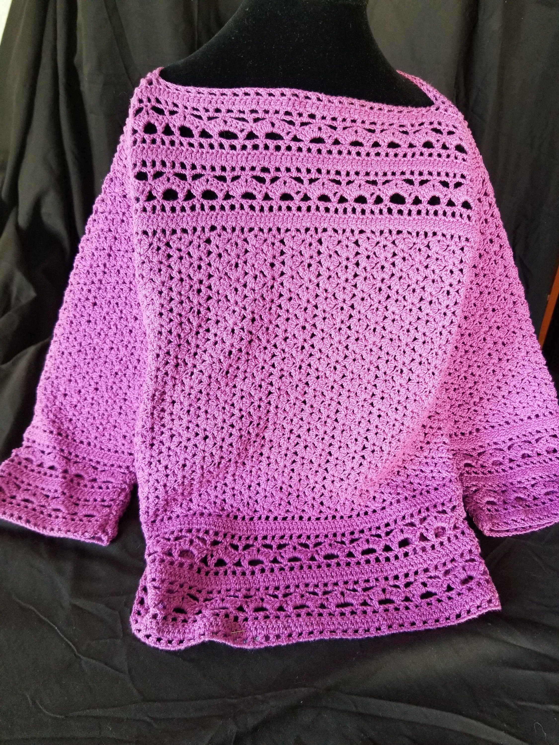 Handmade Crocheted Top, Elegant Handcrafted Crochet Top for Women ...