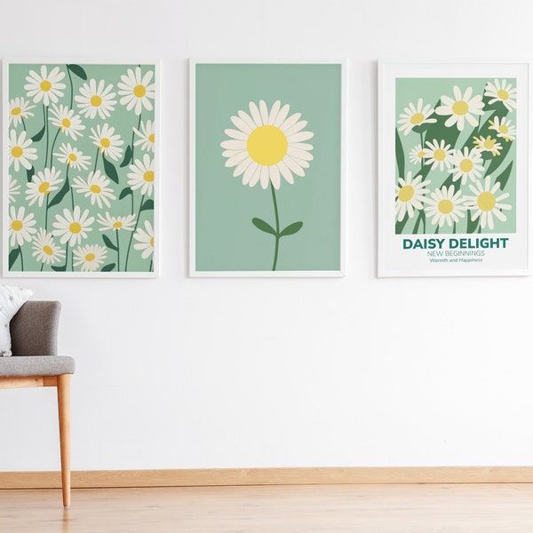 Daisy Wall Art Etsy