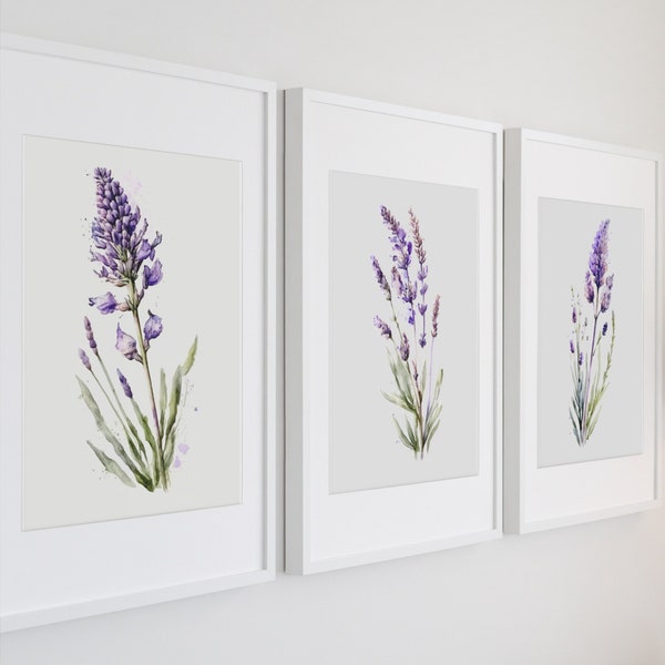 Lavender Wall Art Etsy