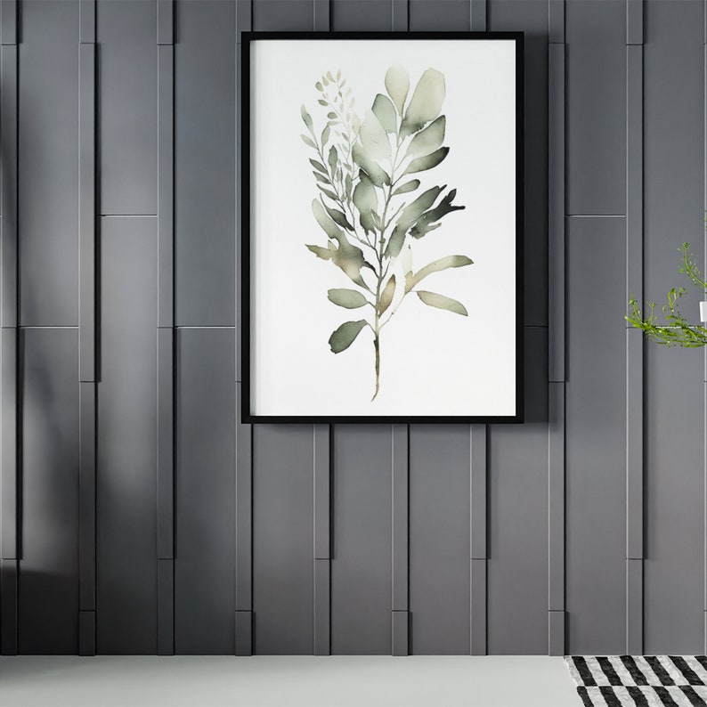 Printable Wall Art, Watercolor Botanical Garden, Botanical Wall Art, Botanical Print, Wall Art ...