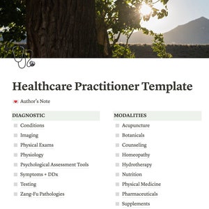 NOTION TEMPLATE: Clinic Note Organizer for Clinical Practitioners + Student Interns