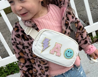 Personalized Belt Bag Toddler Custom Fanny Pack Girl Gift Personalized Kid Crossbody Bum Bag Customized Gift Girl Handbag with Name Purse