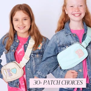 Pink Kids Belt Bag – Custom Fanny Pack with Name Patch Letters