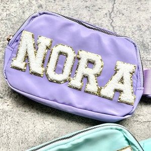Personalized Birthday Gift Girl Fanny Pack Kid Custom Belt Bag Gift for Girl Toddler Purse Holiday Present Tween Customized Letter Patch Bag