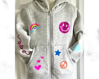 Personalized Sweatshirt Toddler Custom Gift for Baby Shower Present Custom Hoodie Name Sweatshirt for Girl Birthday Gift Kid Christmas Gift