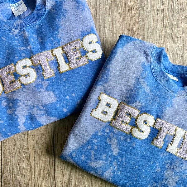Custom Besties Shirt Girl Best Friend Sweater BFF Shirt Best Friends Set Besties Sweater Best Friend Matching Sweatshirt Bestie Gift for Her