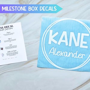 Meilenstein Tote Etiketten für die Schule Memory Box Etiketten für das Schuljahr Memory Kit DIY Meilenstein Ordner für DIY Babyparty Geschenk für die neue Mutter