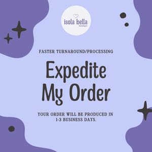 Expedited Production Upgrade Faster Handmade Order Processing