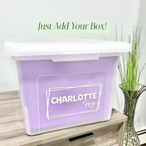 DIY Milestone Tote Kit: Custom Schoolwork Memory Box