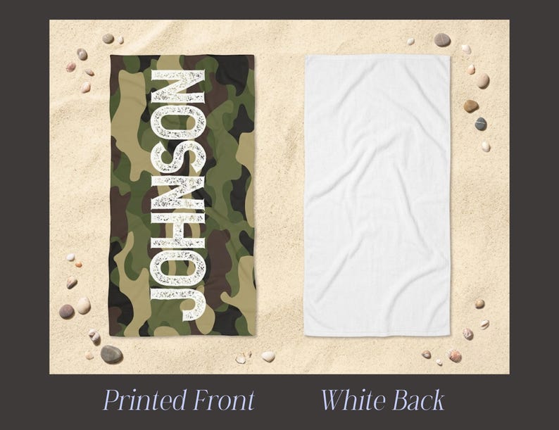 Beach Towel With Name Summer Present Boy Bath Wrap Personalized Name Gift Custom Summer Camp Birthday Favor Pool Party Gift for Little Boy image 10