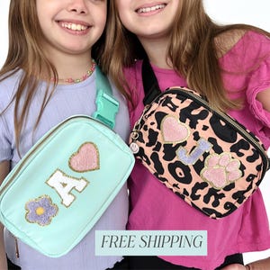 Personalized Fanny Pack Gift for Girl Custom Belt Bag Toddler Gift Idea Custom Toddler Patch Bag Kid Custom Gift Birthday Girl Crossbody Bag