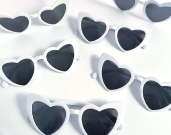 Heart Shaped Sunglasses Girls Vintage Style Retro Heart Glasses for Kid Birthday Party Favor Little Girl Goodie Bag Filler Gift Bridal Party