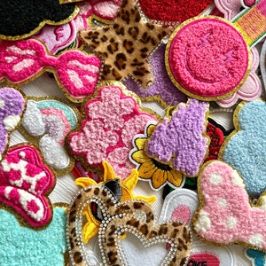 Mystery Patch Bundle for Jacket DIY Project Sequin Patches for Hat Patch for Travel Bag Chenille Patch Grab Bag Kid Mixed Patch Embroidered image 8