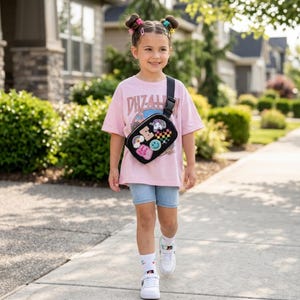 Mini Belt Bag Personalized Patch Belt Bag Girls Custom Half Birthday Gift for 10th Birthday Girl Present for Kindergartener Gift from Aunt