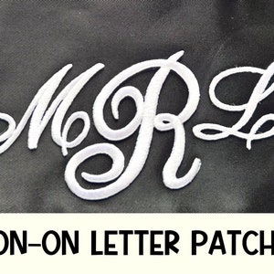 Joy Monogram Iron-On Embroidery Letters M and D Vintage 1.5 K 1 1.5