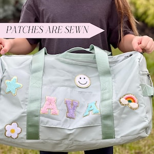 Personalized Duffle Bag Storage Compartment Athletic Carrier Wet Dry Storage Solution Dance Bag Gift Idea Goddaughter Gift Travel Bag Set