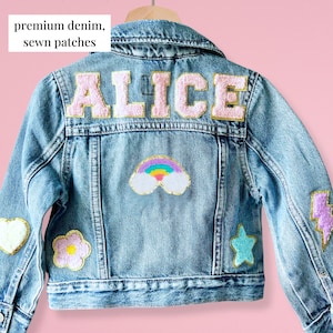 Personalized Kids Denim Jackets With Names -Toddler Girls